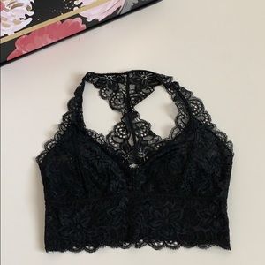 Urban Outfitters Black lace bra